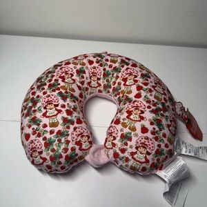Strawberry Pattern Pink Travel Neck Pillow